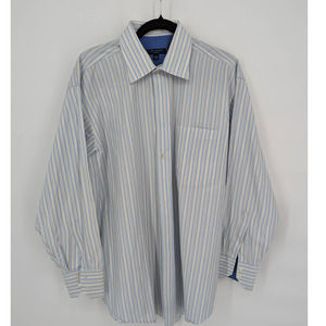 Ted Baker London - White strip- Button down shirt- Men Size 16 1/2 32-33